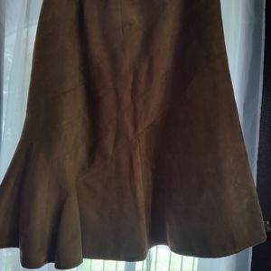 Ann taylor suede skirt